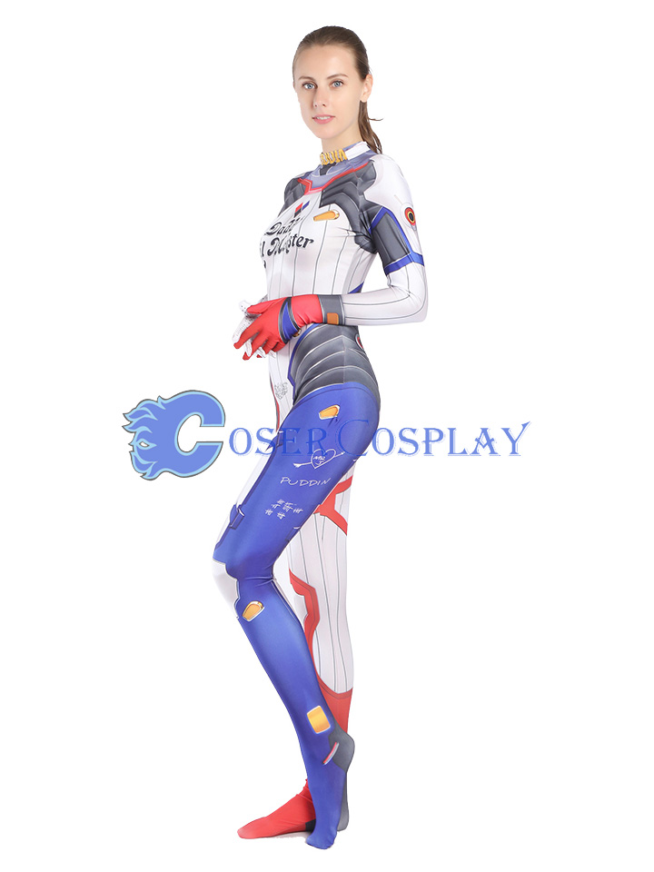 2018 Harley Quinn Dva Overwatch Cosplay Costume 6014